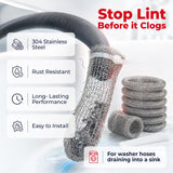 DR Quality Parts Washing Machine Lint Trap - Stainless Steel Hose Filter, Mesh Drain Catcher, Washer Sock Lint Remover, Rust-Free Snare Laundry Filter