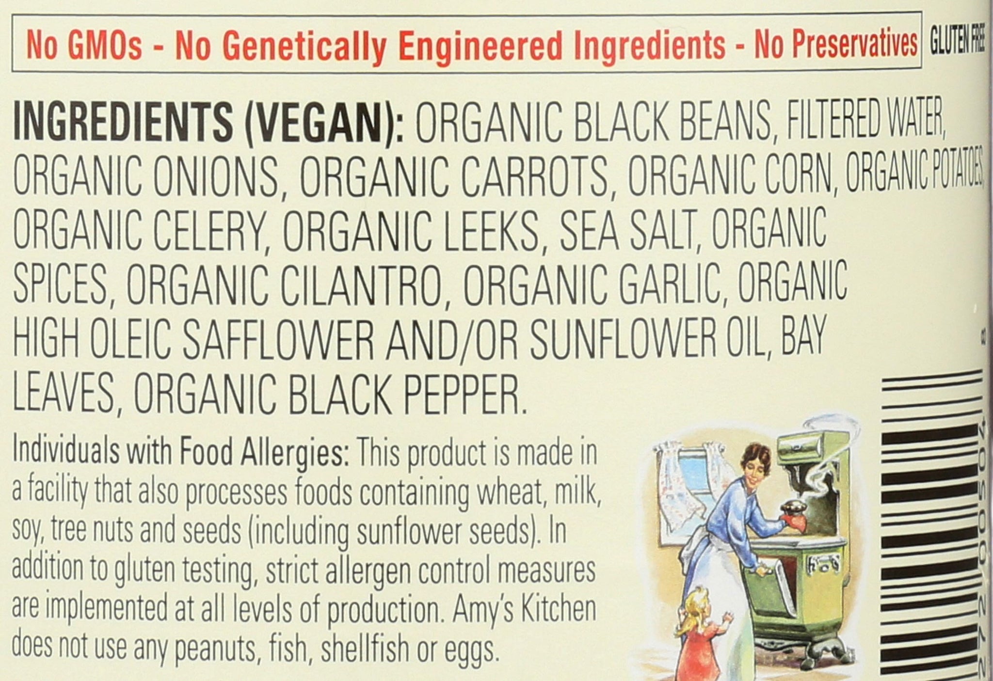 Amy's Organic Black Bean Vegetable Soup, 14.5 Ounce