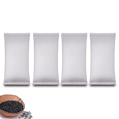 Coconut Shell Charcoal Air Purifying Bags 50g, Removes Odors and Moisture, Nature Fresh Air Purifier Bags, Odor Eliminator for Home, Car, Pets