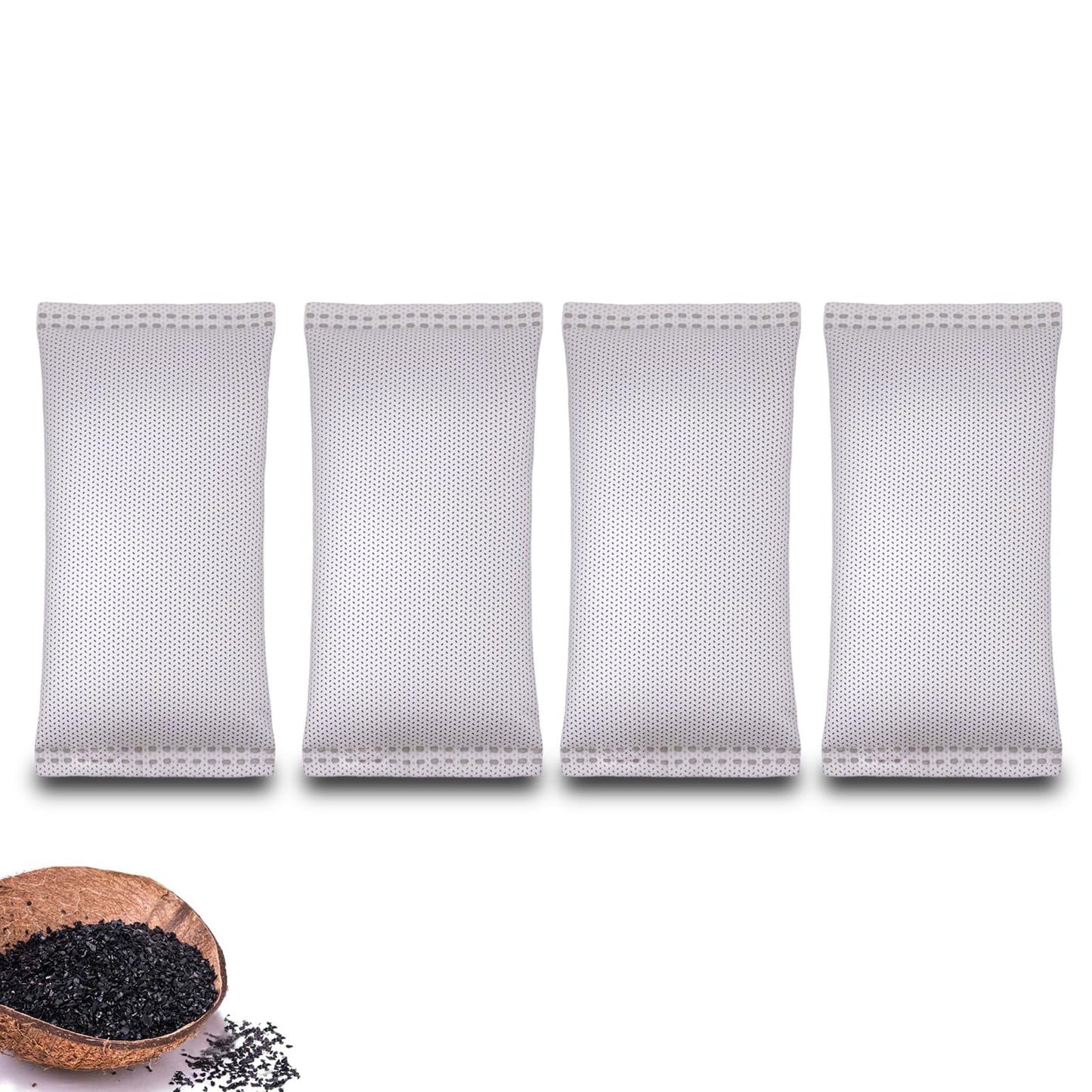 Coconut Shell Charcoal Air Purifying Bags 50g, Removes Odors and Moisture, Nature Fresh Air Purifier Bags, Odor Eliminator for Home, Car, Pets