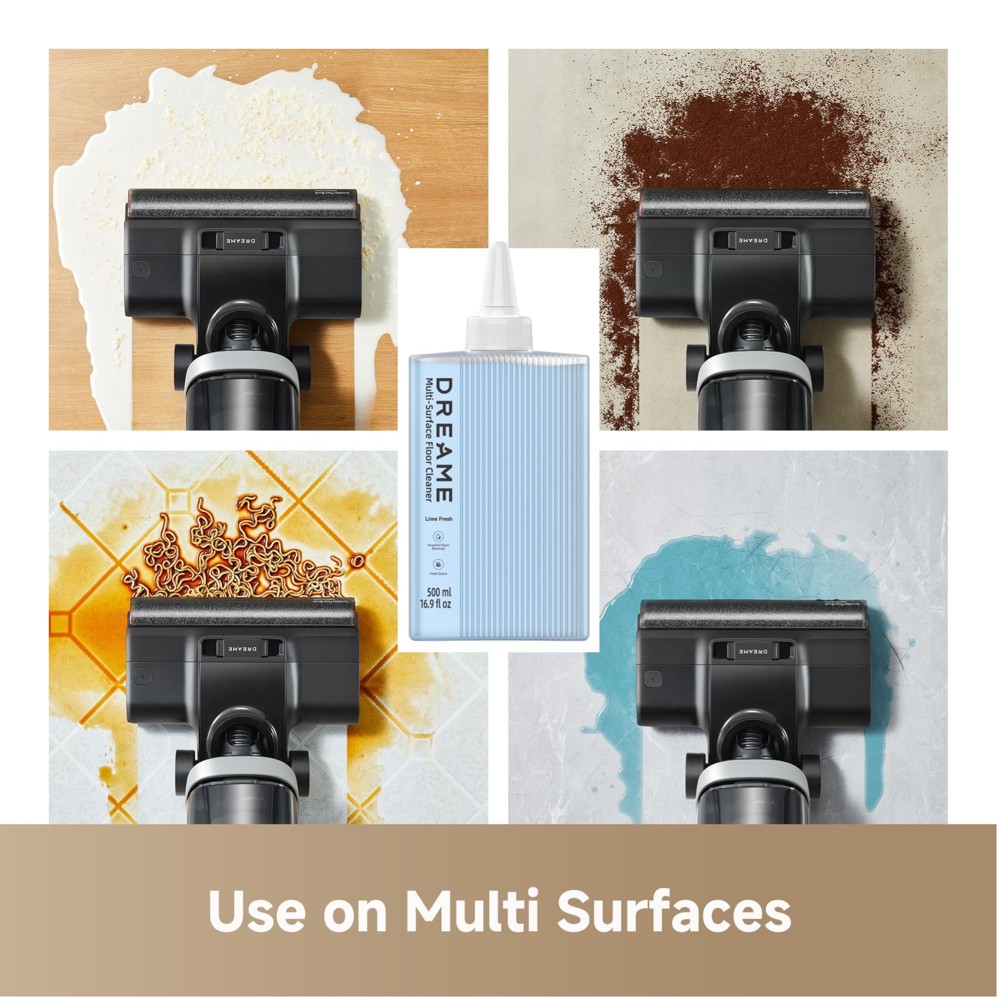 DREAME Replacement Cleaning Solution for H14 Wet Dry Vacuum Cleaner, 16.91oz (500 ml)