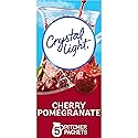 Crystal Light Cherry Pomegranate Naturally Flavored Powdered Drink Mix, 60 ct Pack, 12 Canisters of 5 Pitcher Packets