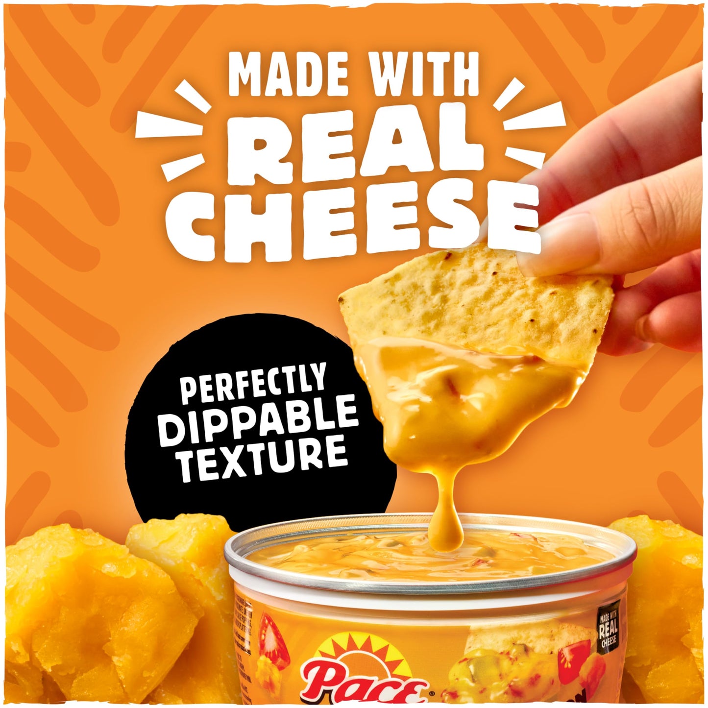 Pace Salsa Con Queso Dip, Cheese Dip, 11 oz Microwavable Bowl