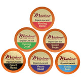 Mitalena Artisan Coffee Variety Pack - 72 Low Acid Organic Coffee Pods, Compatible with Keurig K Cup Coffee Maker - Try 6 Different Flavors - Small