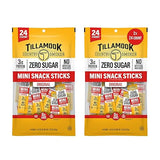 Tillamook Country Smoker Zero Sugar Original Mini Smoked Sausages, 0.33 Ounce, 48 Count, Individually Wrapped Beef Sticks for Kids-Friendly Snacking