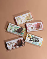 OMNIYA Delicacy Dubai Chocolate Bar Cotton Candy Pistachio Kunafa (180g) - Cotton Candy Pistachio Dessert Bar & Belgian Chocolate - Unique & Delicious