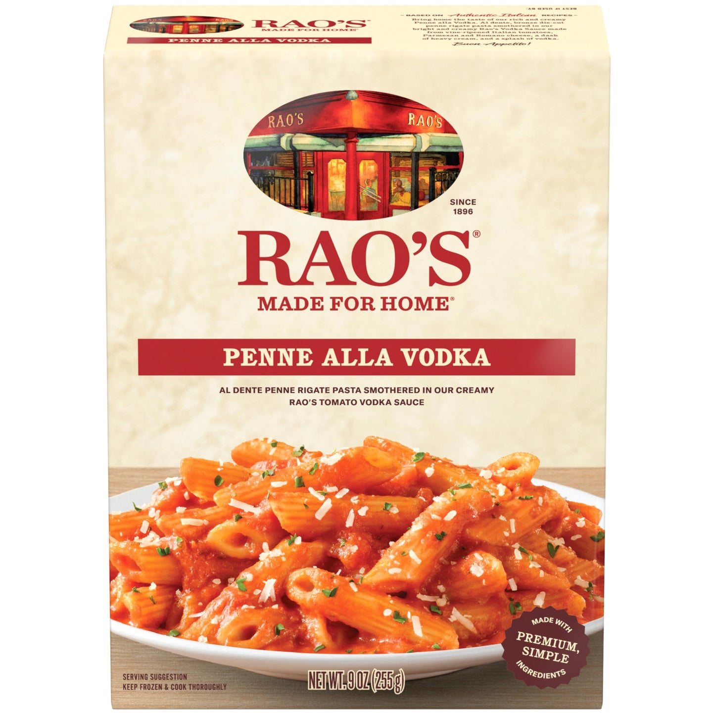 Rao's Made For Home Penne alla Vodka Frozen Meal, 9 oz