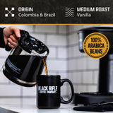 Black Rifle Coffee Company Vanilla, 12oz Bag, Ground Coffee Medium Roast - Roasted Blend Made from Arabica Beans - Colombian & Brazilian Beans