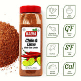 Badia Chile & Lime Seasoning, Chile con Limon 25 oz (Pack of 4) - Spicy Tangy Blend of Chili Peppers & Zesty Lime