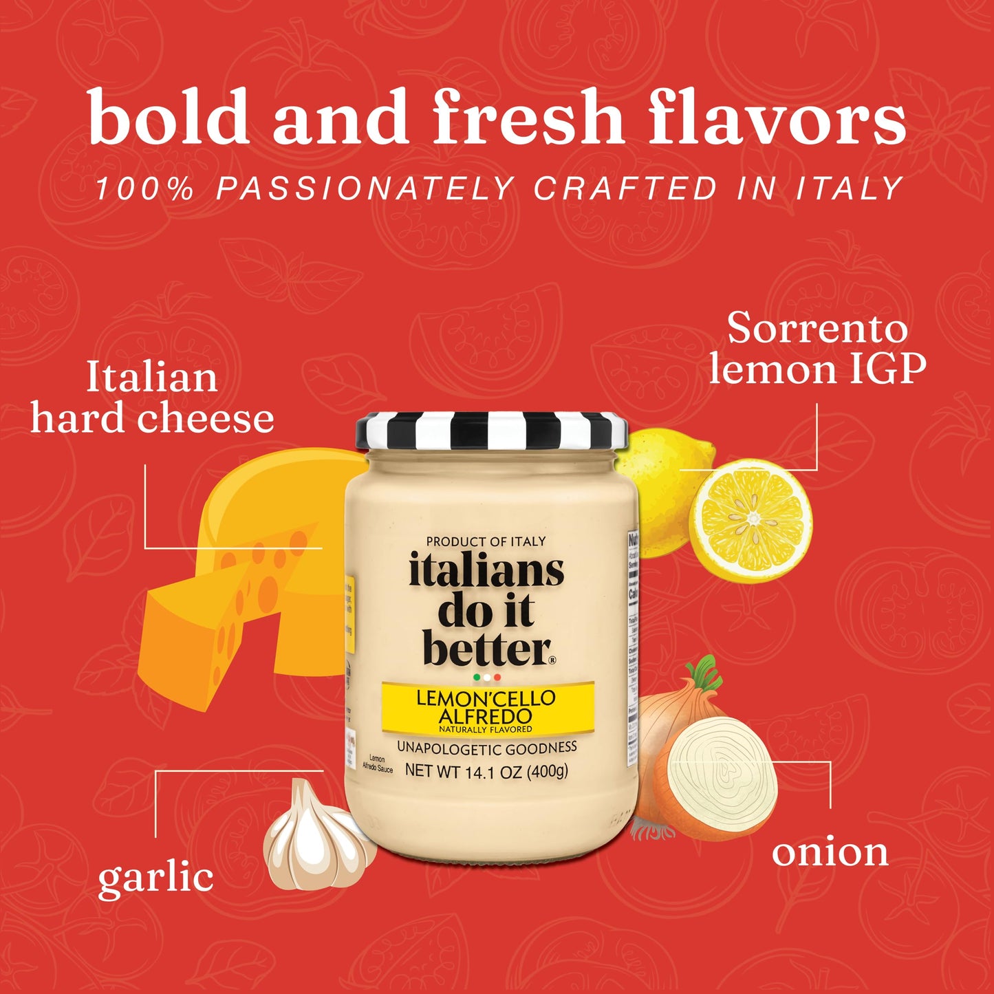 Italians Do It Better Alfredo Sauce (Lemon'cello 2 Pack)