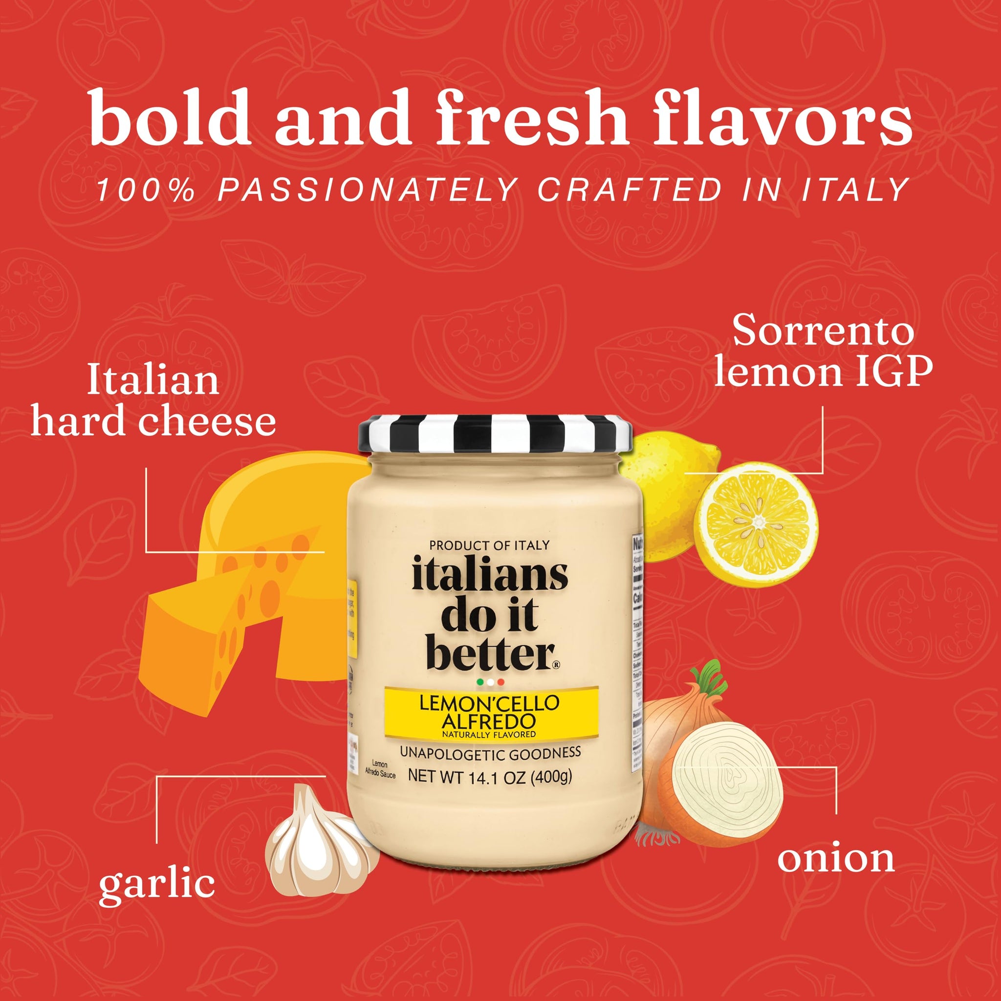 Italians Do It Better Alfredo Sauce (Lemon'cello 2 Pack)