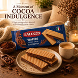 Balocco Cocoa Wafer Cookies 6.1 Oz (175g) - Crispy Italian Wafer Cookies with 2 Layers of Cocoa Cream, Made with Pure Cacao Butter, Non-GMO, Product