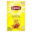 Lipton Tea Bags For A Naturally Smooth Taste Black Tea Can Help Support a Healthy Heart 4 oz 50 Count