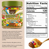 Ceres Gourmet Dubai Chocolate Spread with Candy Coated Chocolate Rocks and Pebbles - Premium Crunchy Snacks with Crispy Kataifi and Smooth Pistachio