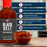 PS Seasoning Blackbelt Korean BBQ Sauce - All-Purpose Marinade, Glaze, Baste, and Dip - Savory Grilling Sauce for Korean BBQ, Bulgogi, Beef Short