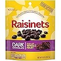 Dark Chocolate Raisinets, Ferrero Valentine's Day Candy Stand Up Reclosable Bag, 8 Ounce