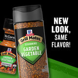 McCormick Grill Mates Garden Vegetable Seasoning, 3.12 oz (Pack of 6)