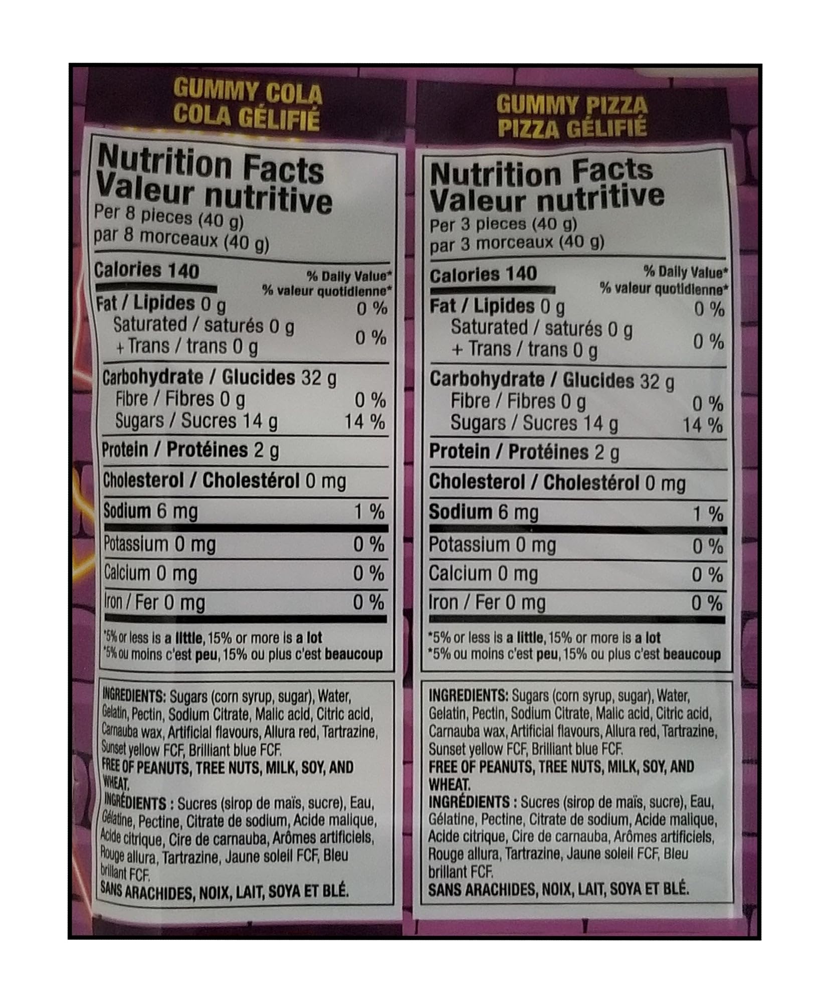 Huer Fast Food Favorites Gummies, Late Night Snack Gummy Candy - 77g/2.7 oz