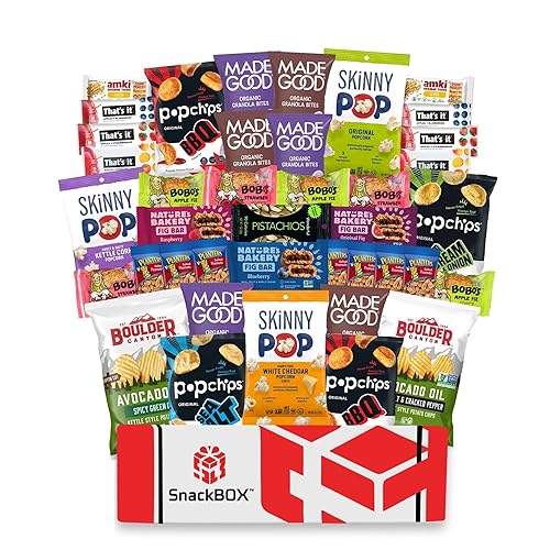 Vegan Snack Box Assortment Care Pacakge Variety Pack (40 Count) | Fathers Day, Holiday, Teachers, Back to School, Date Night, College, Gift Baskets