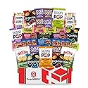 Vegan Snack Box Assortment Care Pacakge Variety Pack (40 Count) | Fathers Day, Holiday, Teachers, Back to School, Date Night, College, Gift Baskets