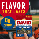 DAVID Sunflower Seeds, Original Flavor, Easter Basket Stuffer for Baseball Players, 5.25 oz.