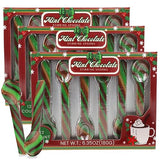 Mint Chocolate Candy Spoons, Hot Cocoa and Coffee Stir Sticks, Christmas Stocking Stuffers 36 Total Pieces (Pack of 3)