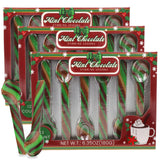 Mint Chocolate Candy Spoons, Hot Cocoa and Coffee Stir Sticks, Christmas Stocking Stuffers 36 Total Pieces (Pack of 3)
