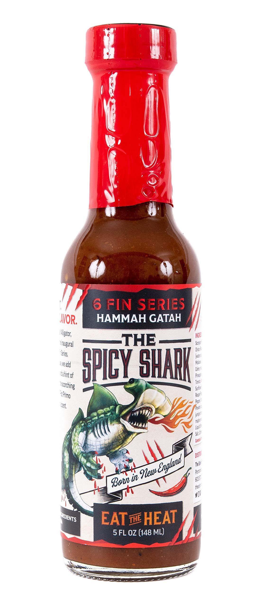 Hammah Gatah Extreme Heat Hot Sauce - Made with Scorpion Pepper, Habanero, Carolina Reaper Pepper & 7-Pot Primo Pepper - Brand Featured on Hot Ones