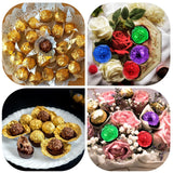 200 PCS Multicolor Gold Foil Candy Wrappers For Chocolate Bars & Caramels, Square Textured DIY Candy Packaging For Christmas, Easter, Thanksgiving
