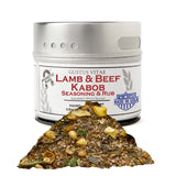 Lamb & Beef Kabob Seasoning | Authentic Gourmet Spice Blend | All Natural, Non GMO | Hand Made, Small Batch | Made in USA | Artisanal Kabob & Meat Rub