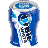 Orbit Gum White Peppermint Gum, 40 Piece Bottle (Pack of 4), Sugar Free Chewing Gum