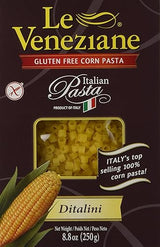 Le Veneziane Italian Gluten Free Corn Pasta Ditalini 250