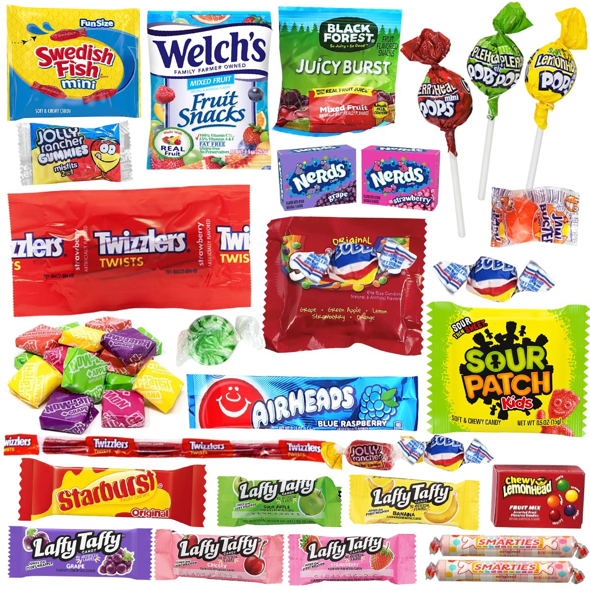 Bulk Candy Variety Pack - 2 Pound Care Package Assorted Basket, Snack Food Gift, Office Assortment Gift for Birthday Party, Kids, College Students