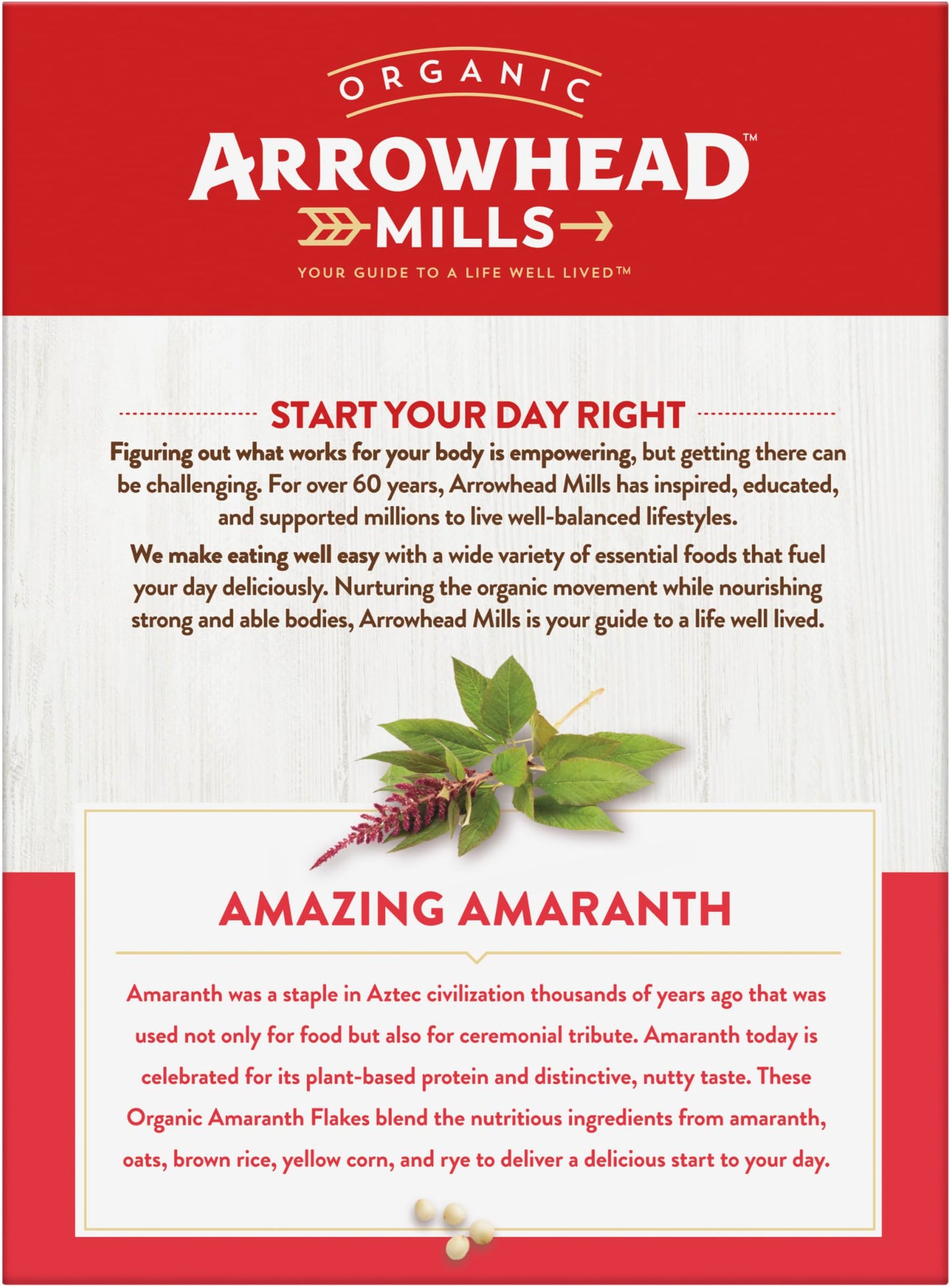 Arrowhead Mills Organic Cereal, Amaranth Flakes, 12 oz.