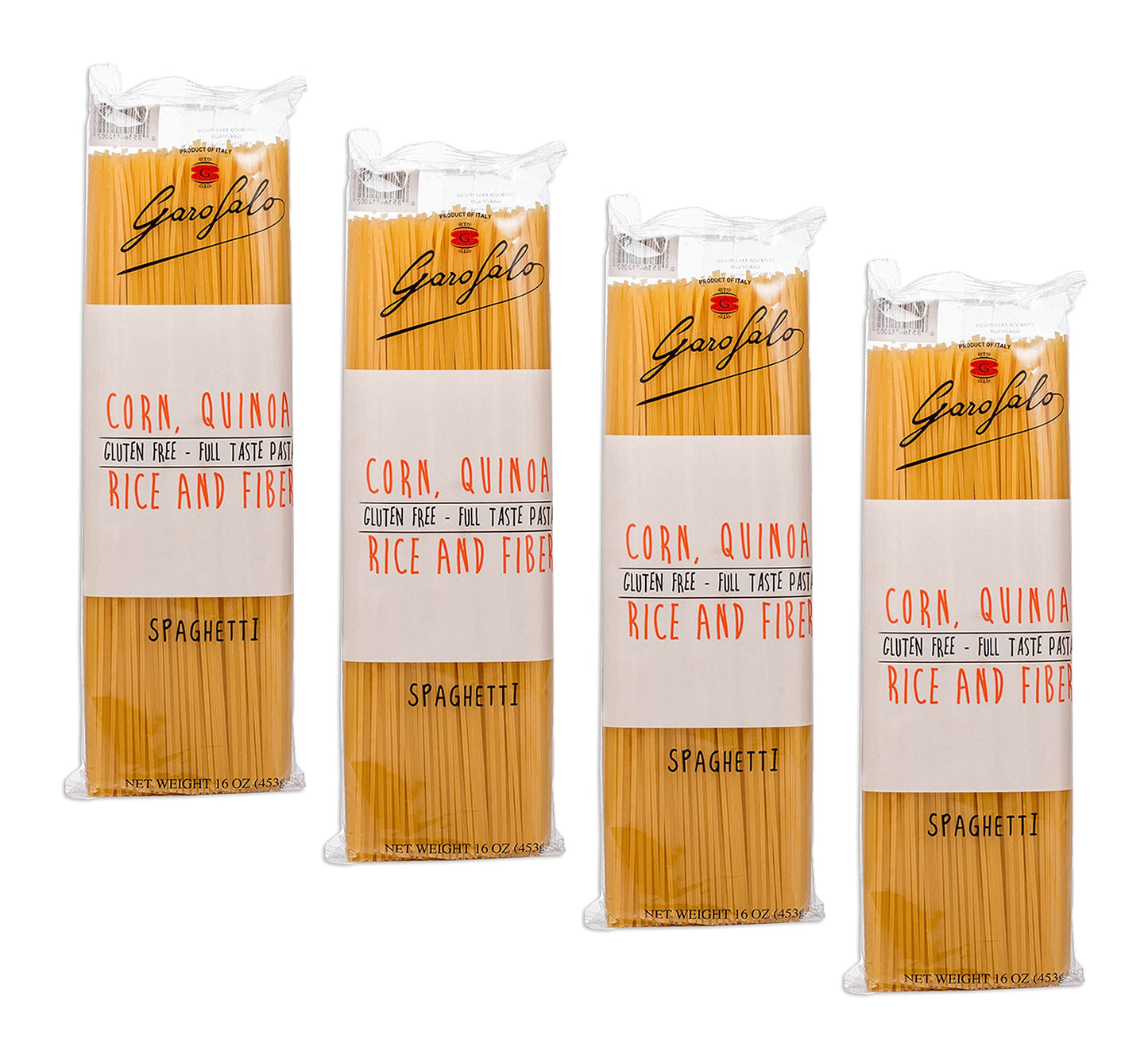 Garofalo - Premium Gluten-Free Spaghetti Pasta, Italian Made, Corn, Rice, Potato & Quinoa Blend, Bronze-Drawn, Al Dente (4 pack)