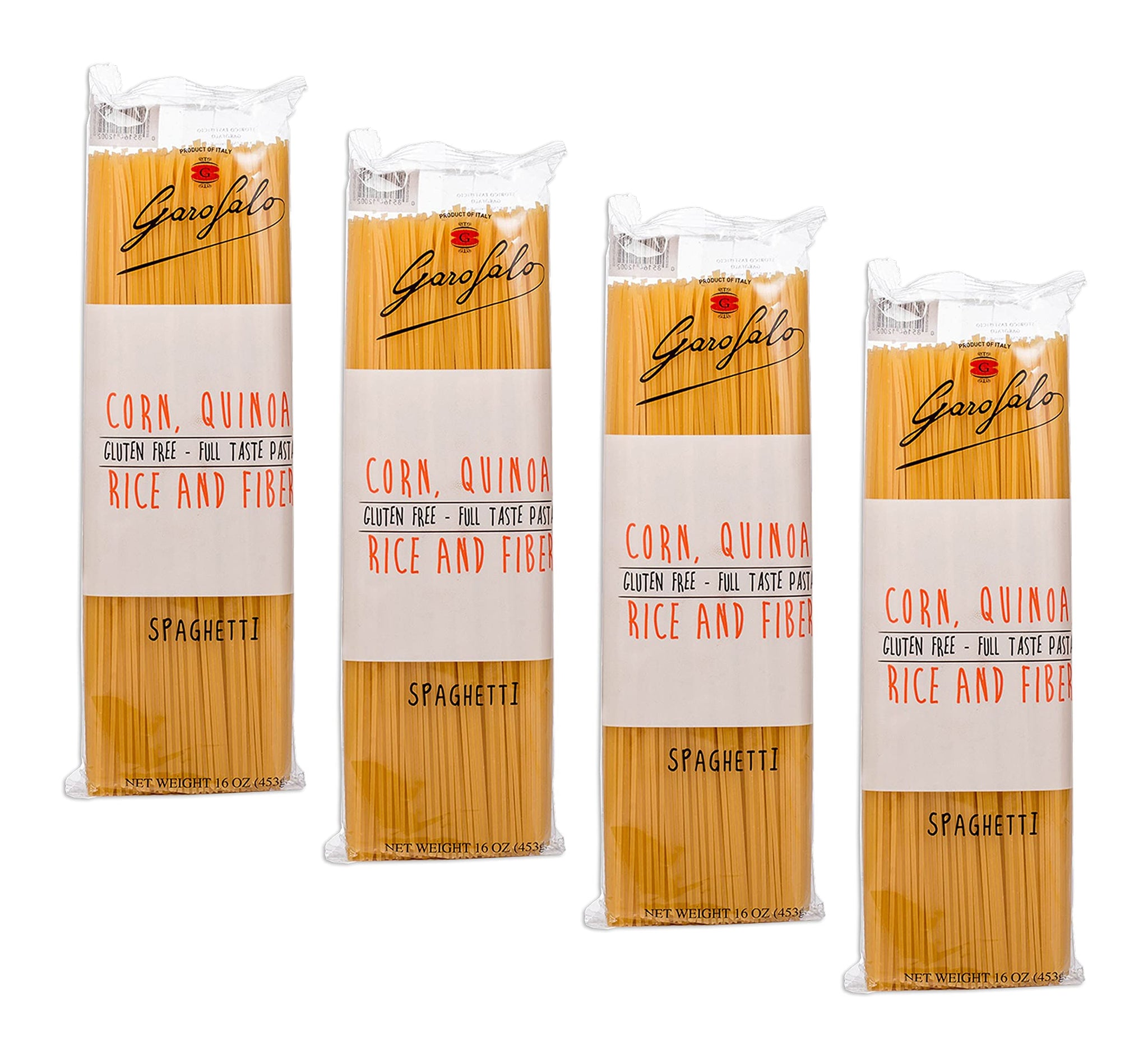 Garofalo - Premium Gluten-Free Spaghetti Pasta, Italian Made, Corn, Rice, Potato & Quinoa Blend, Bronze-Drawn, Al Dente (4 pack)