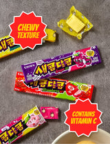 KULOSORY Crown Sweet and Sour Candy 435g (29g X 15ea) (Strawberry Flavor)