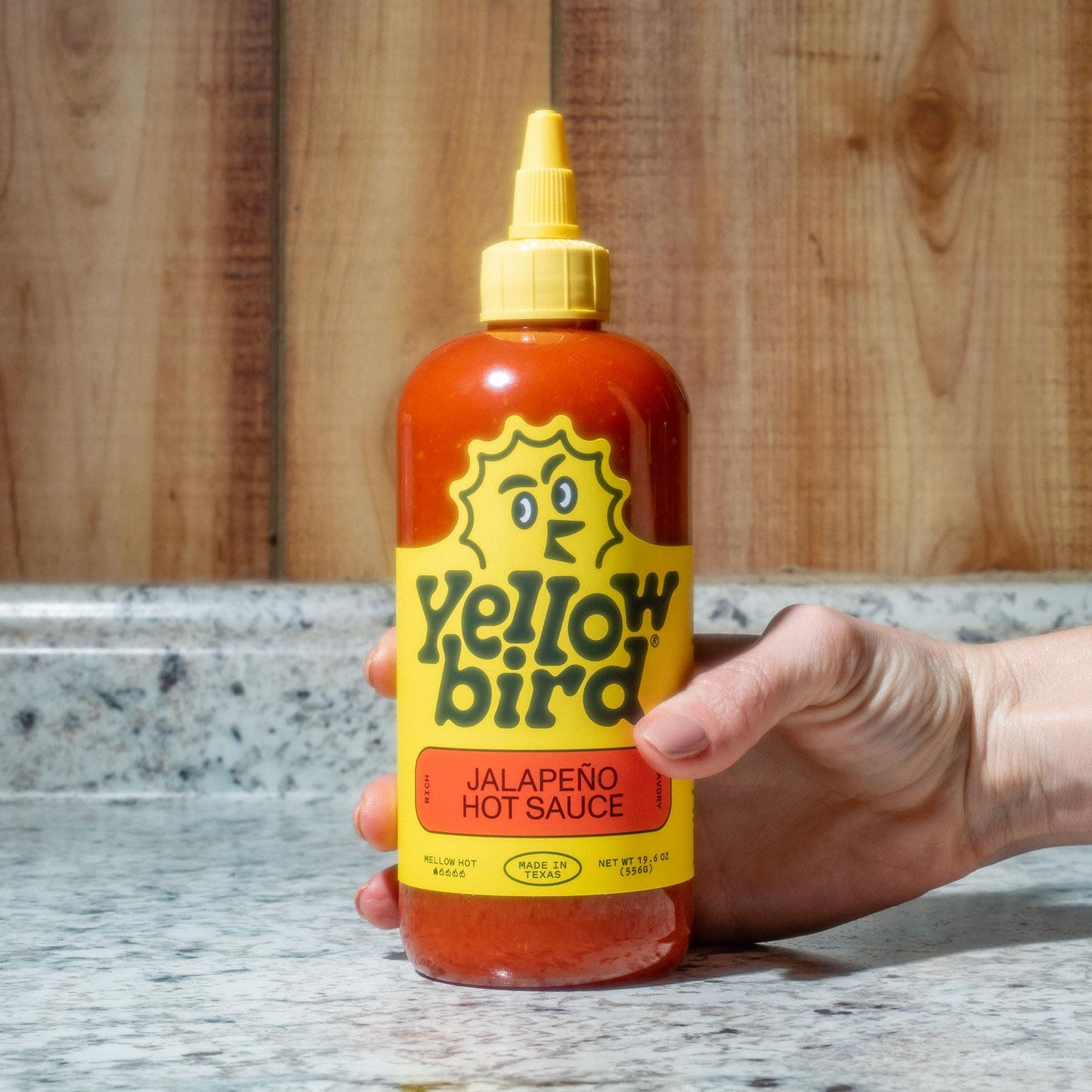 Yellowbird® Classic Hot Sauce Variety Set 19.6 oz Tabletop Size (Mellow to Real Hot | 5 Flavors | Made in Texas)