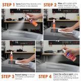Rapid Tac Rapid Prep Surface Cleaner 4 oz | Safe Water Based solution Removes Wax, Grease, Oil & Silicone Non-Flammable Formula Pre-Cleaning Paint