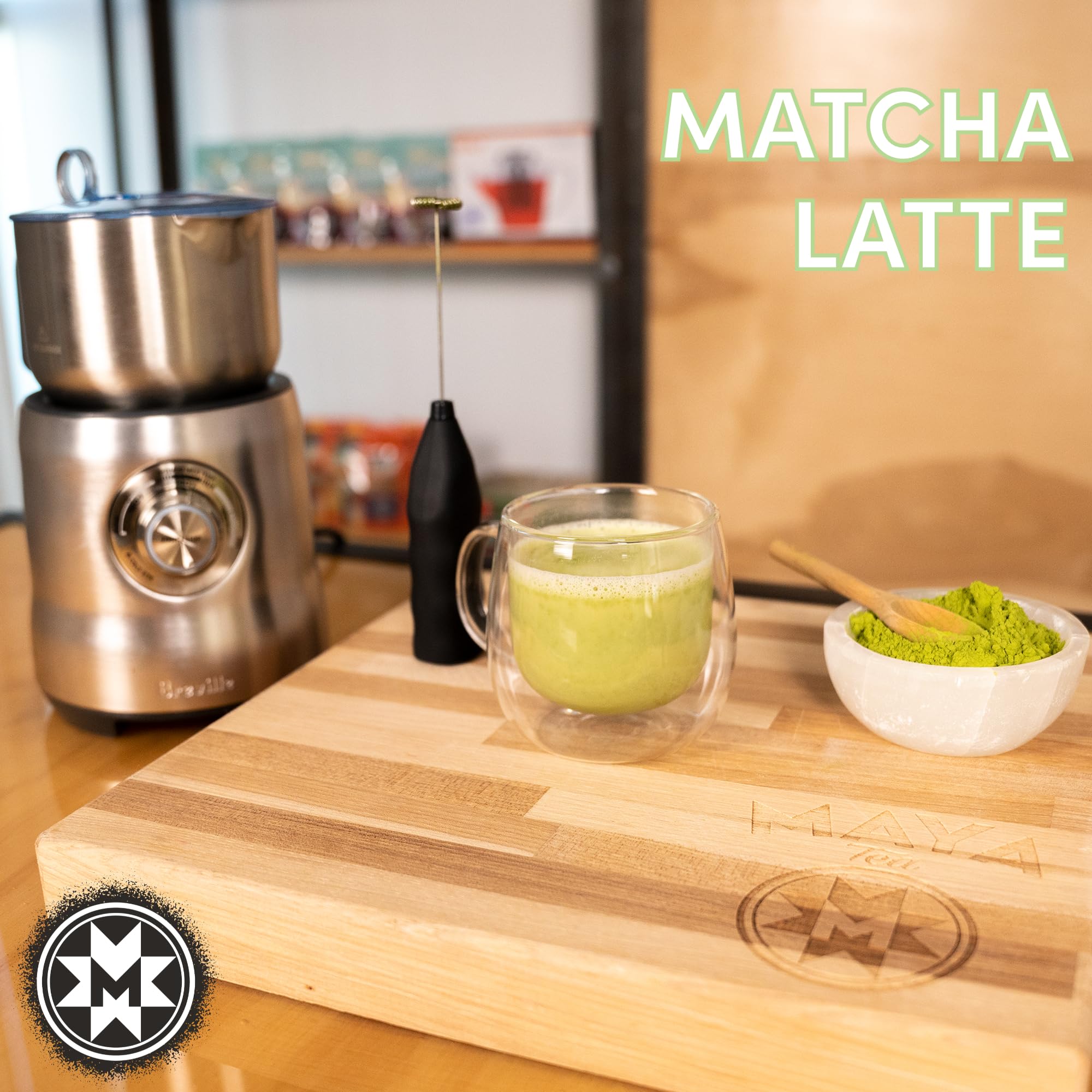 Maya Tea Sweetened Japanese Matcha, Culinary Grade, Green Tea Powder, Naturally Caffeinated, 16 Ounce (Pack of 1)