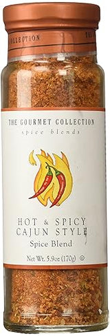 The Gourmet Collection Spice Blend - Hot and Spicy Cajun Style Spice Blend - Cajun Style Seasoning Blend for Pasta, Chicken, Jambalaya: 156 Servings