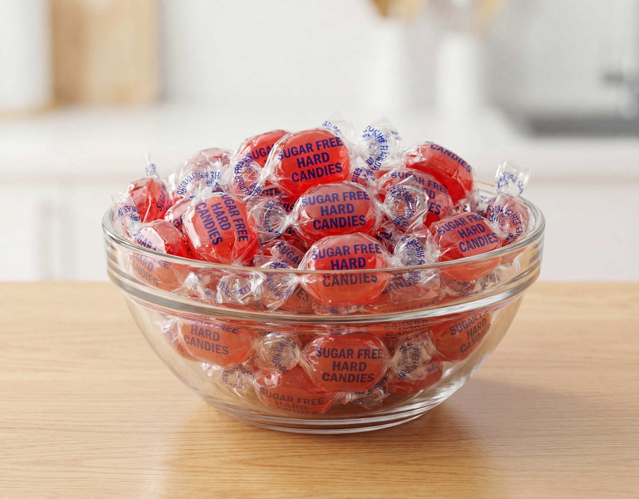 50 Pieces Sugar-Free Cinnamon Candy - Sweet & Spicy Sugarless Drops for Parties, Snacks & Gifts, Individually Wrapped Bulk