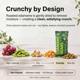 Rel Snacks Dill Pickle Roasted Edamame Beans - High Protein, Low Carb Snack (11g Protein) - Keto, Vegan, Non-GMO - Made with Avocado Oil - 10 Pack