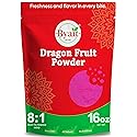 Byait Freeze Dried Dragon Fruit Powder 16 Oz, Fine Pitaya Powder for Food Coloring, Baking, Smoothies, Drinks, Ice Cream, Cocktails, Vegan, Non-GMO