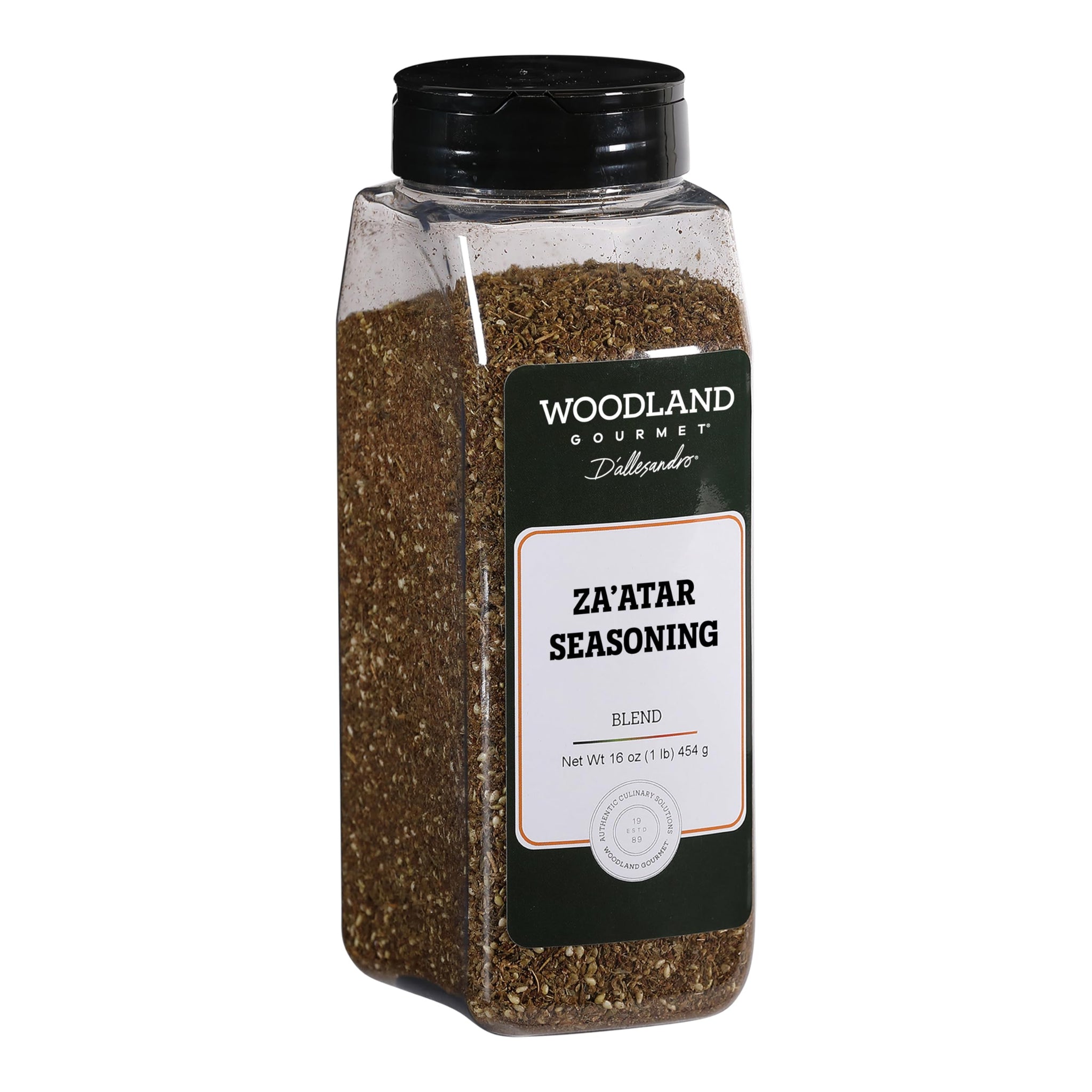 Za’atar Spice Blend, 16 oz - Middle Eastern Seasoning with Sumac, Thyme & Sesame - Lebanese Style Herb Mix by Woodland Gourmet