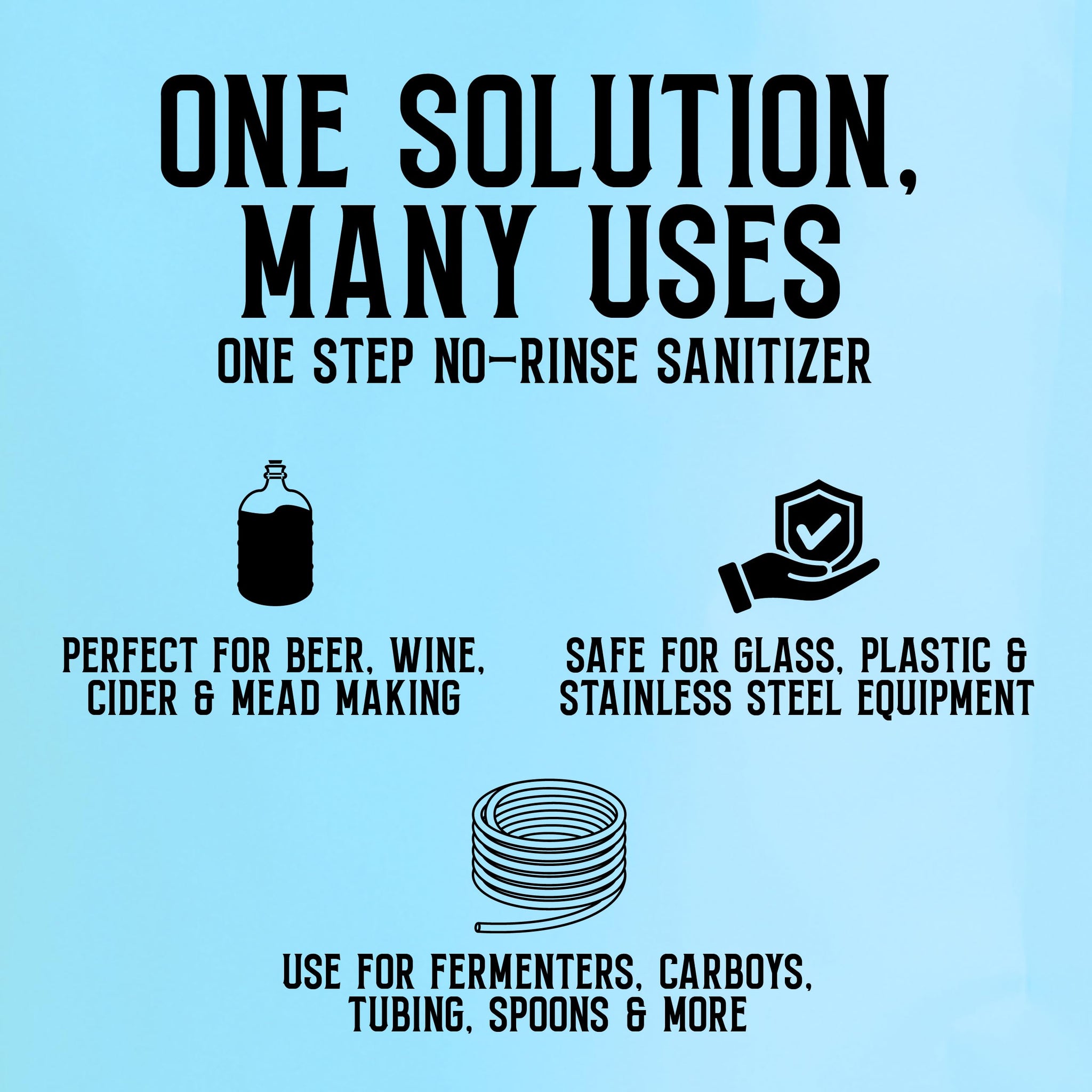 Craft A Brew - One Step No Rinse Cleanser - For Cleaning At Home Brewing Equipment - Non-Foaming Cleanser - Safe & Easy to Use - Home Brewing Supplies