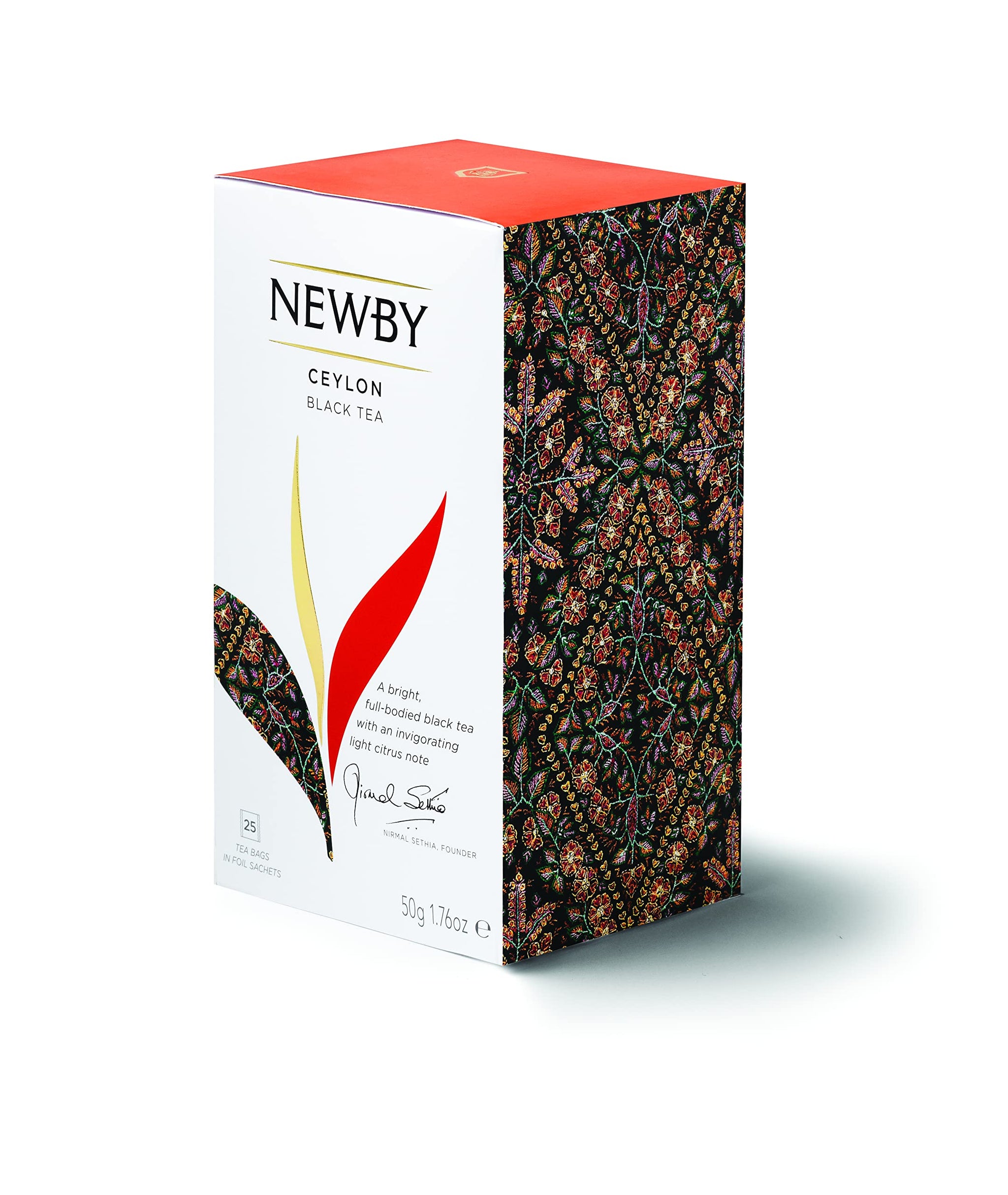 Ceylon Black Tea - 25 Individually Wrapped Tea Bags - Smooth & Aromatic Sri Lankan Blend by Newby Teas
