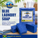 Blue Mountain Country Blue Laundry Soap, Product of Jamaica - 3 Pack (4.23 oz Each), Concentrated Formula, Brightens & Whitens Without Bleach, Cleaner