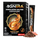 IGNIRA Himalayan Salted Cappuccino - Blend Rich Flavor, Premium Robusta Instant Salted Coffee Packets, Hot or Iced Milk Coffee, Smooth Salted Flavor