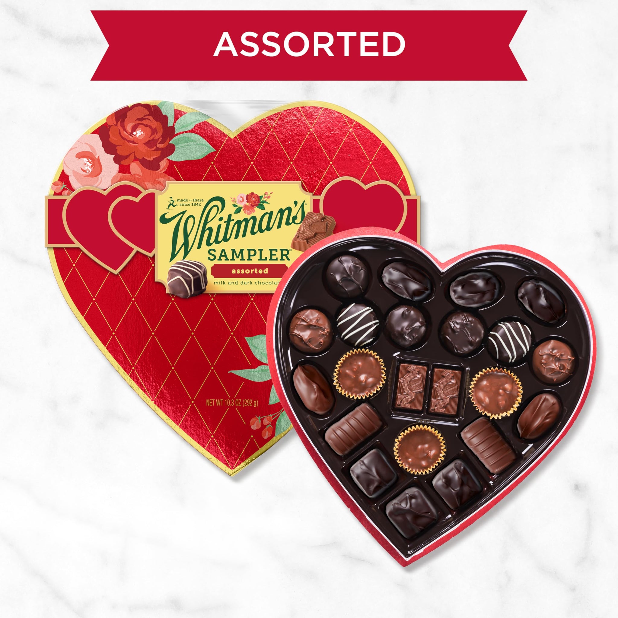 Whitman's Valentines Sampler Heart, 10.3 Ounce